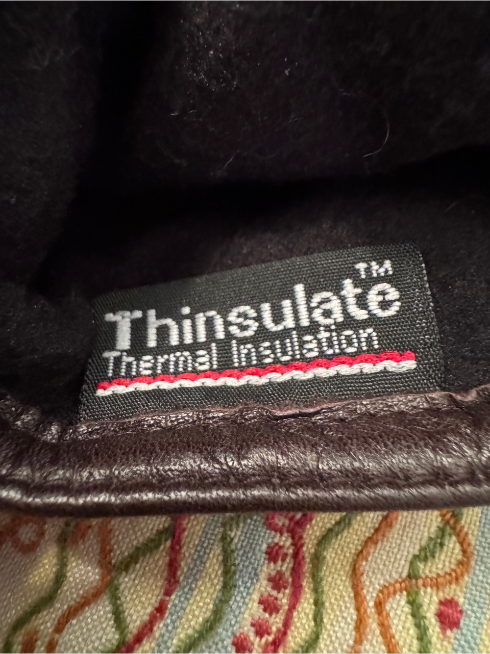 NWT Kim Rogers Women's Dark Brown Leather Gloves Thinsulate Warm Size M - Picture 3 of 8